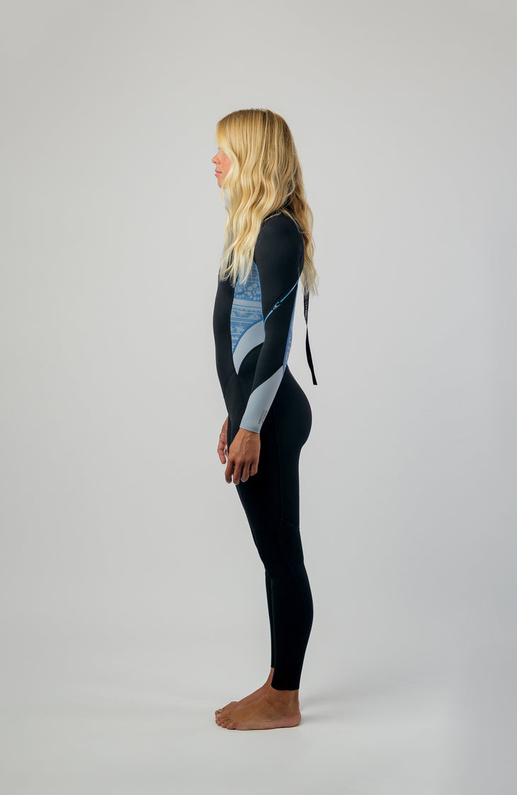Wms Bahia 3/2 Back Zip Full | BLACK/SURFABSTRACT/CHAMBRAYBLU