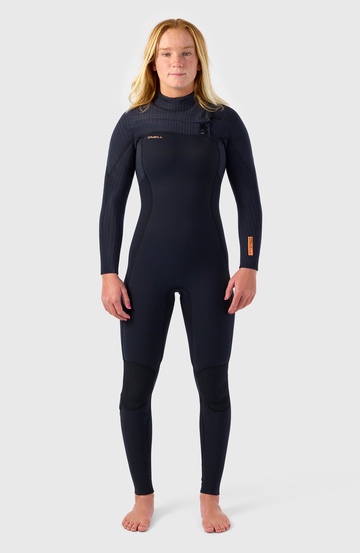 Hyperfreak Plus 4/3mm Chest Zip Full Wetsuit | BLACK/BLACK