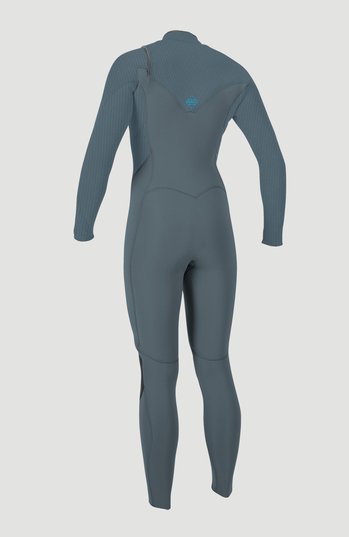 Hyperfreak Plus Neoprenanzug für Damen, blau, freigestellt von hinten mit Logo-Print auf der Rückseite