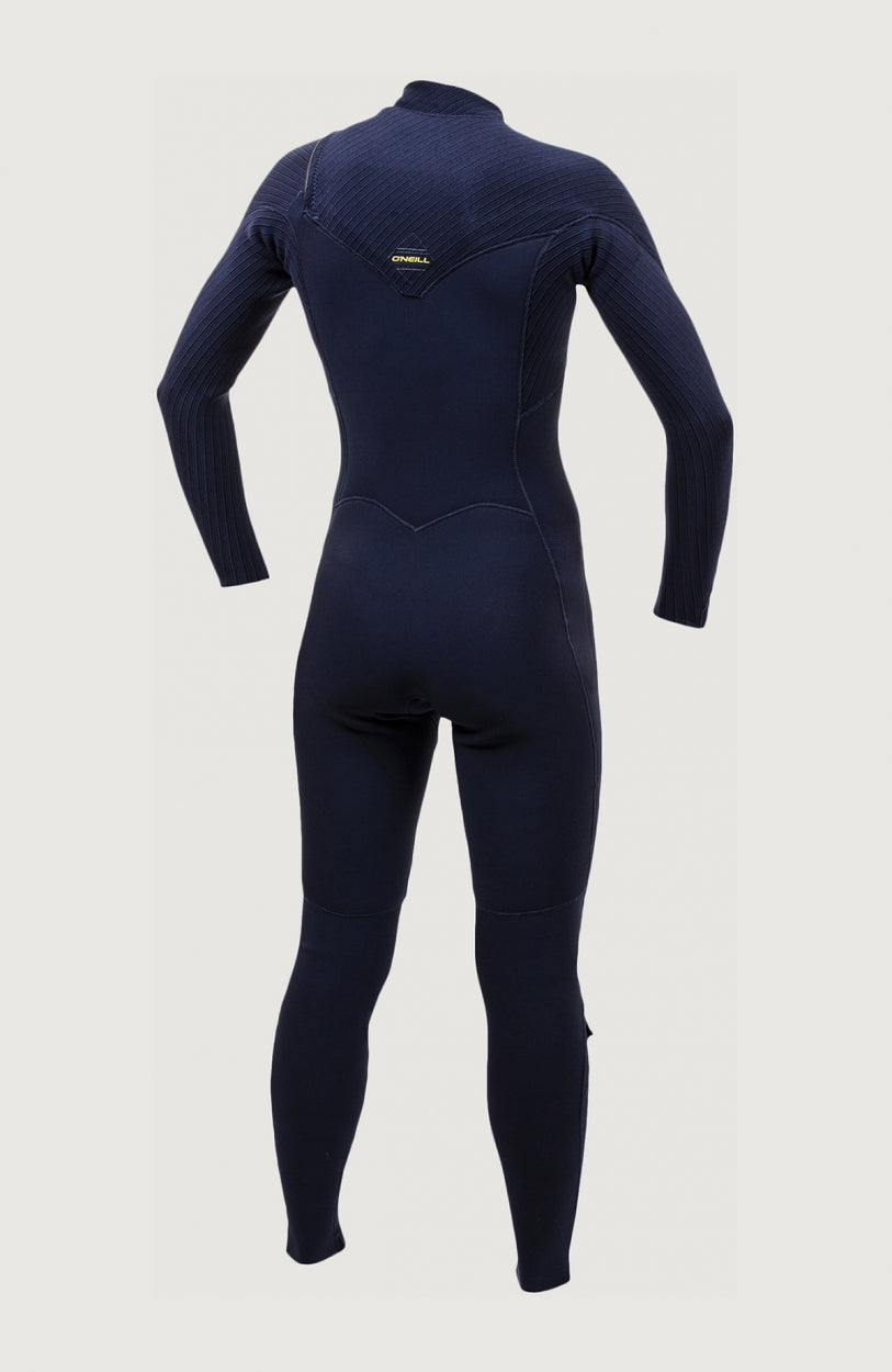 Hyperfreak Plus Neoprenanzug für Damen, blau, freigestellt von hinten mit sichtbaren Ziernähten