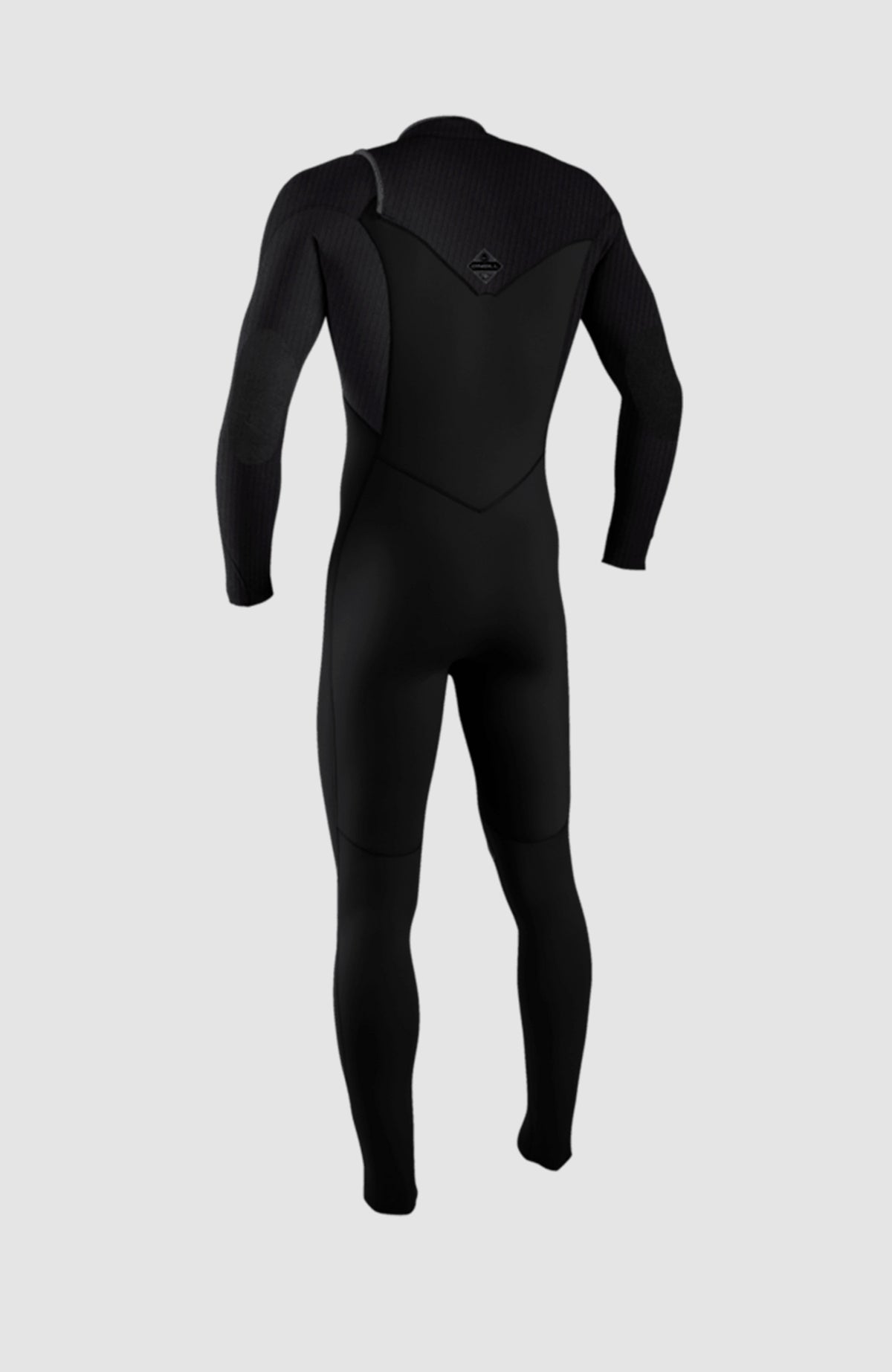 Hyperfreak Plus Neoprenanzug für Jungen, schwarz, freigestellt von hinten, Nahtverlauf an der Rückseite