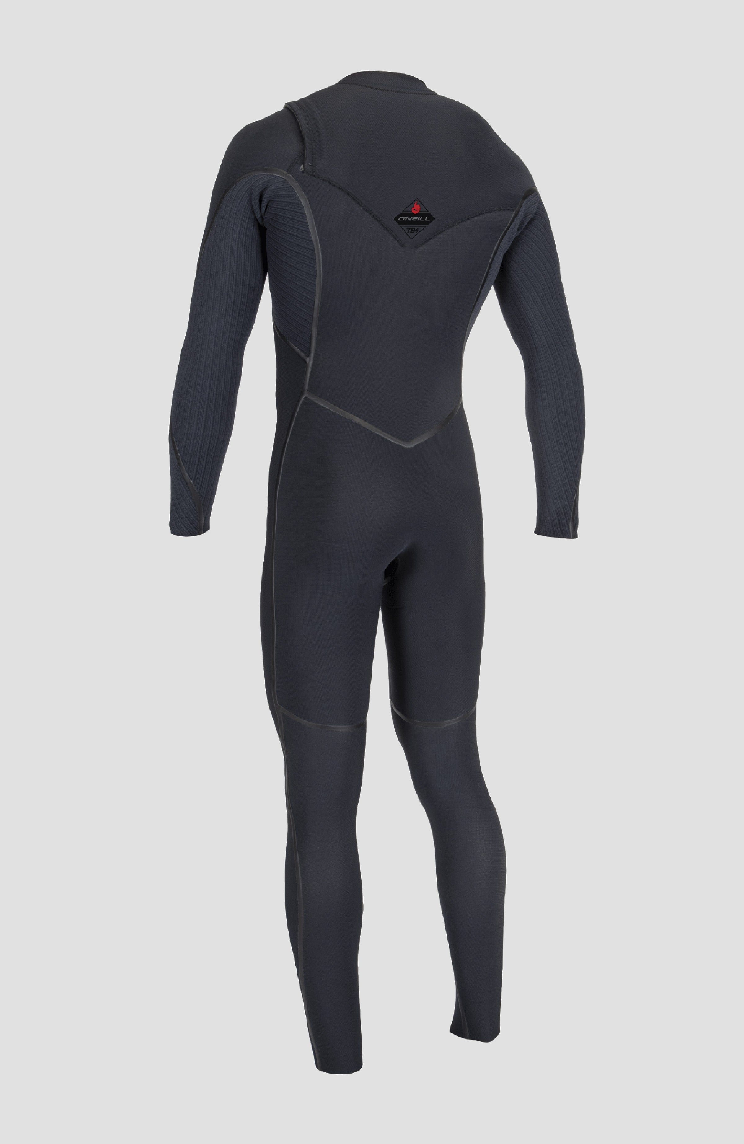 オニール SUPERFREAK BZ BLACKOUT ZIP 5mm×3mm Hyperfreak Fire 5/4mm Chest Zip Full Wetsuit | BLACK/BLACK – O'Neill