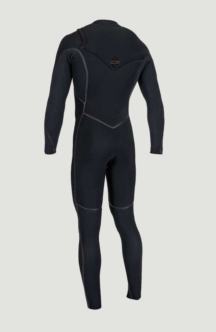 Hyperfreak Fire 3/2mm+ Chest Zip Full Wetsuit | BLACK/BLACK