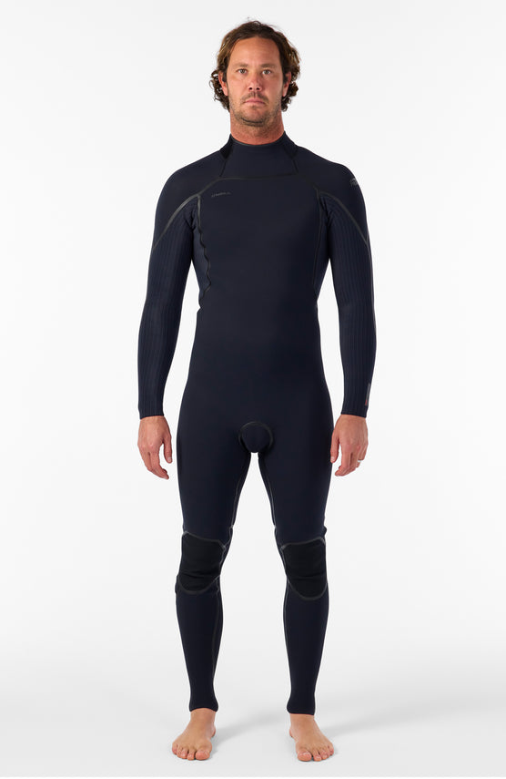 Hyperfreak Fire 4/3mm+ Back Zip Full Wetsuit | BLACK/BLACK