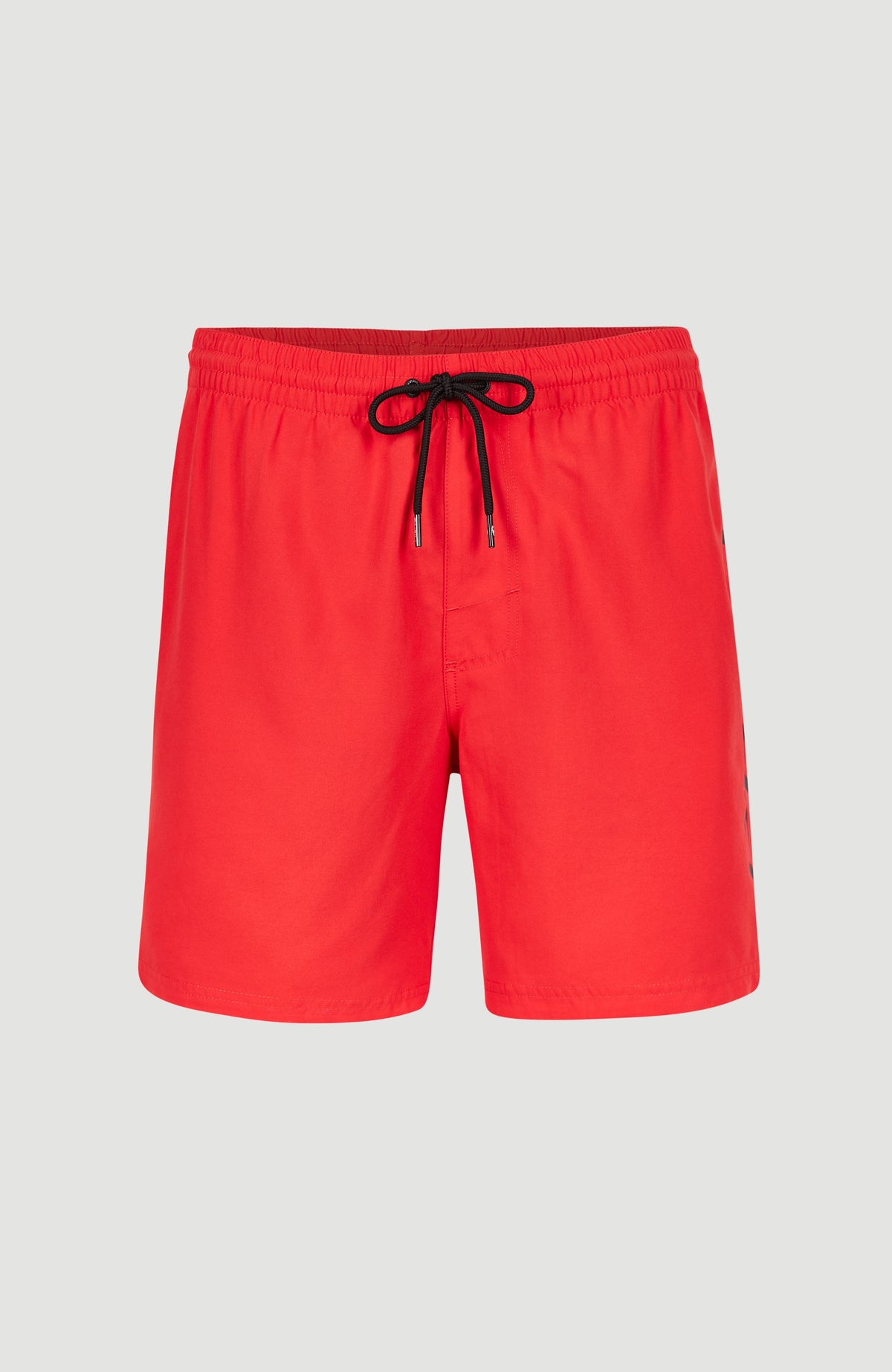 Cali 16'' Badehose für Herren, rot, freigestellt von vorne mit Kordelzug am Bund
