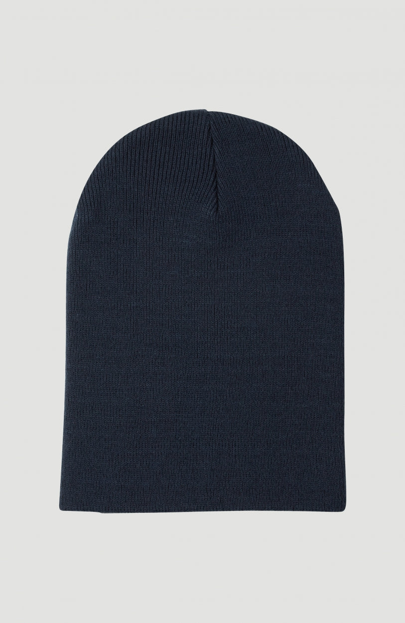 Dolomite Beanie, blau, flach liegend von hinten in schlichter Ausführung ohne Logo