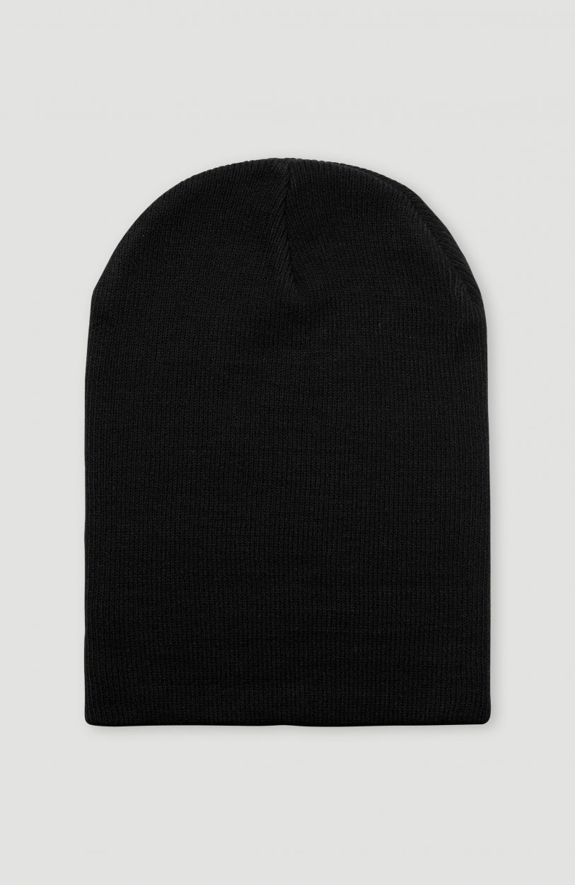 Dolomite Beanie, schwarz, flach liegend von hinten in schlichter Ausführung ohne Label