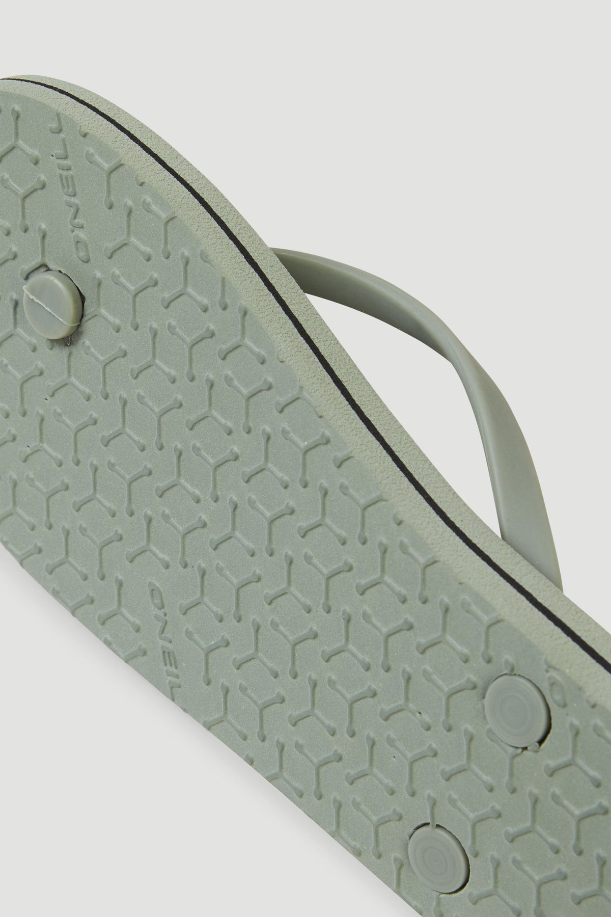 Profile Logo Sandalen für Damen, grün, Nahaufnahme der gemusterten Sohlenunterseite