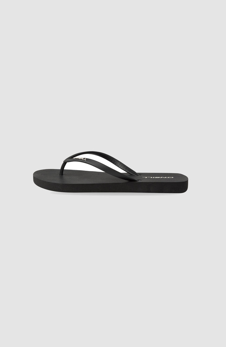 Profile Sandalen mit kleinem Logo | Black Out