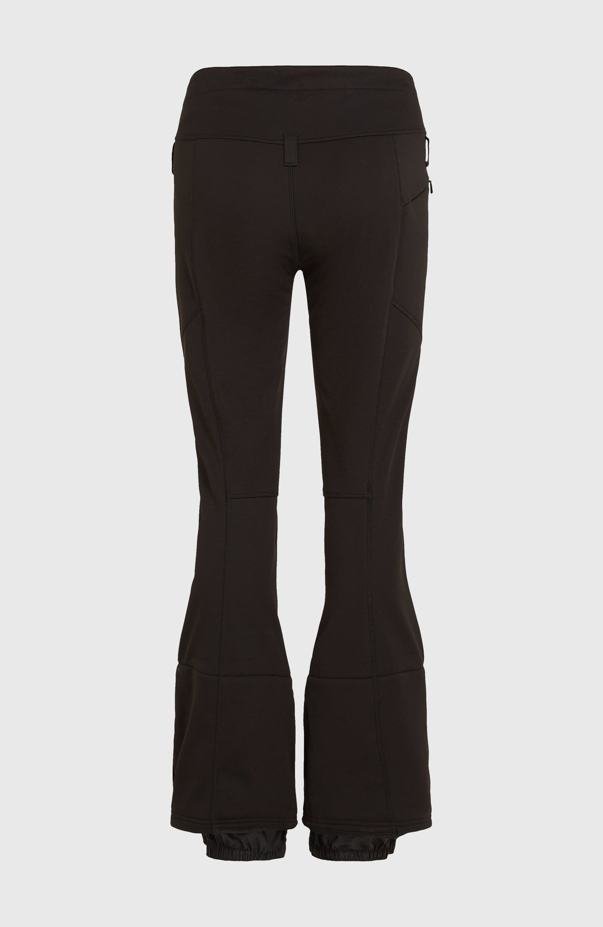 Blessed Softshell Hybrid Skinny Skihose für Damen, schwarz, freigestellt von hinten