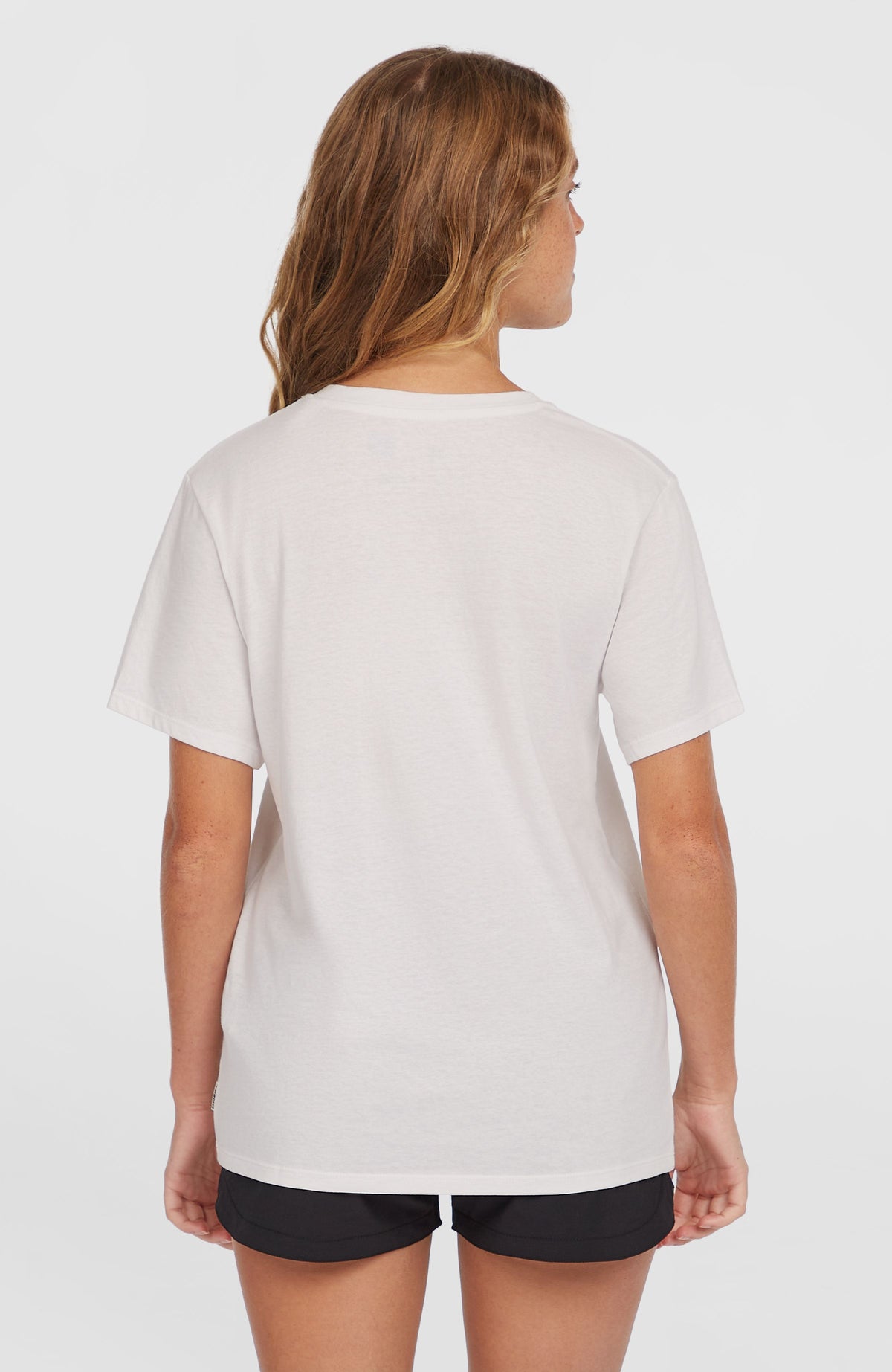 Essentials T-Shirt mit V-Ausschnitt | Snow White