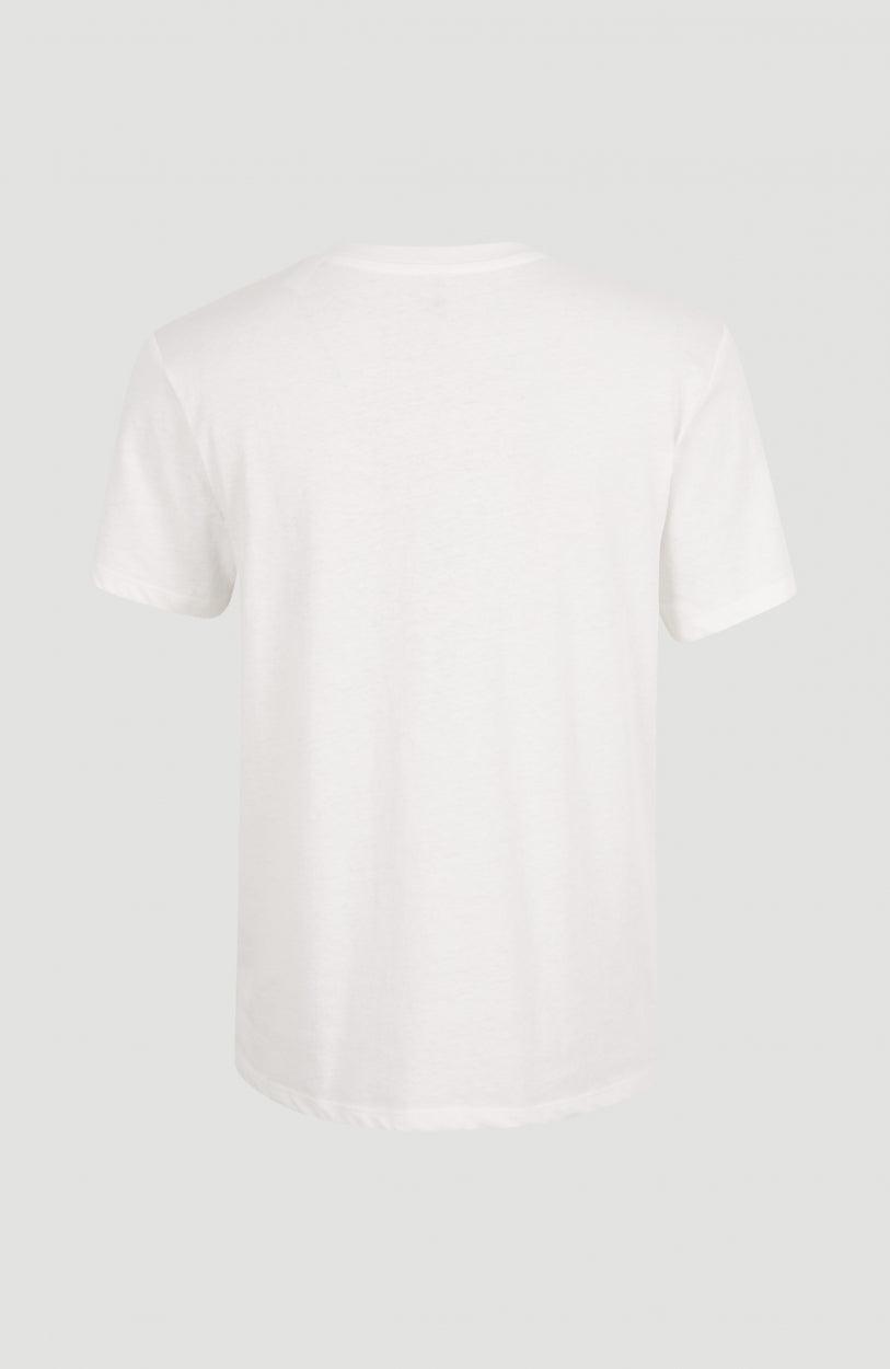 Essentials T-Shirt mit V-Ausschnitt | Snow White