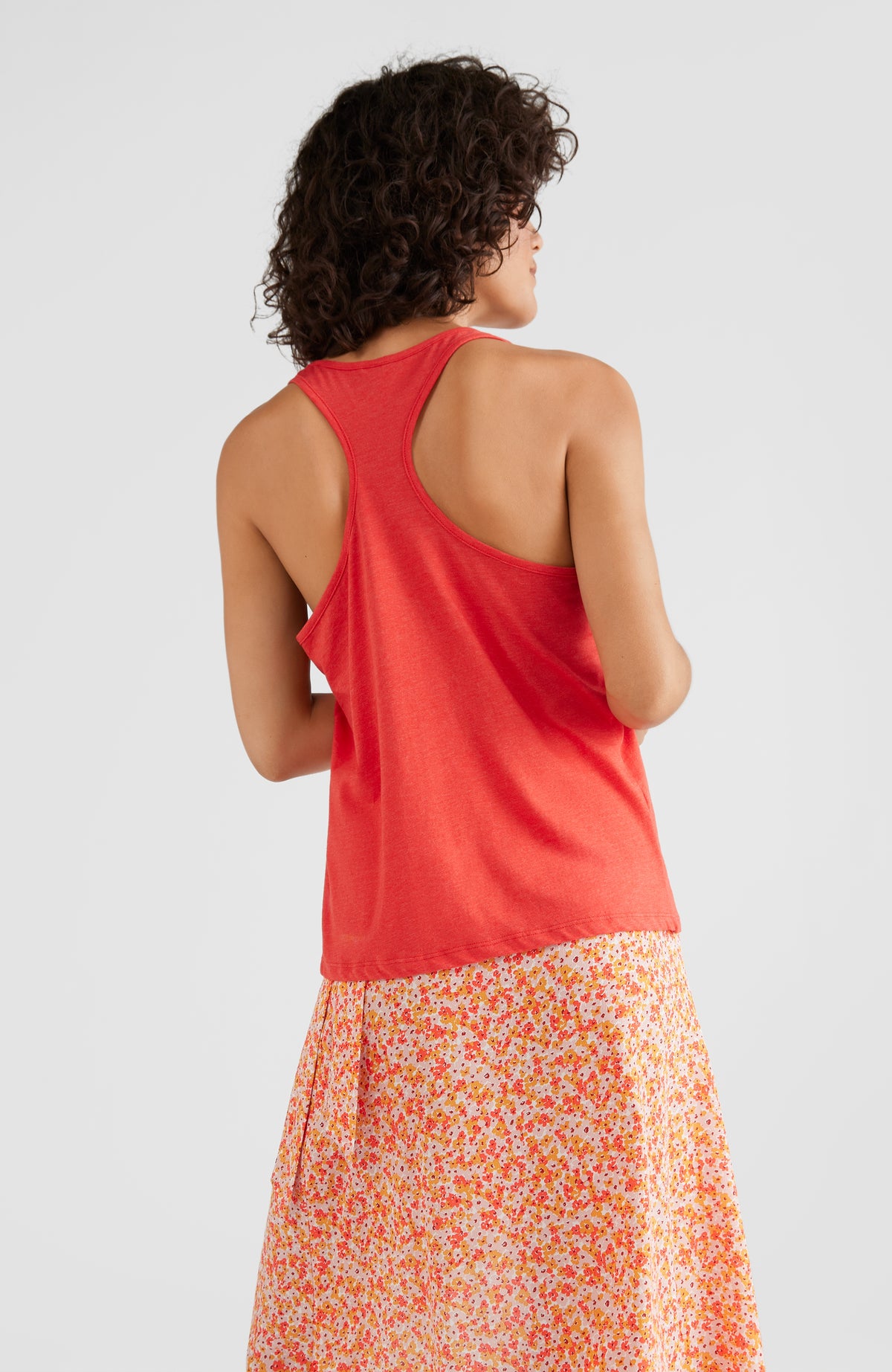 Essentials Racerback-Tanktop | Sunrise Red