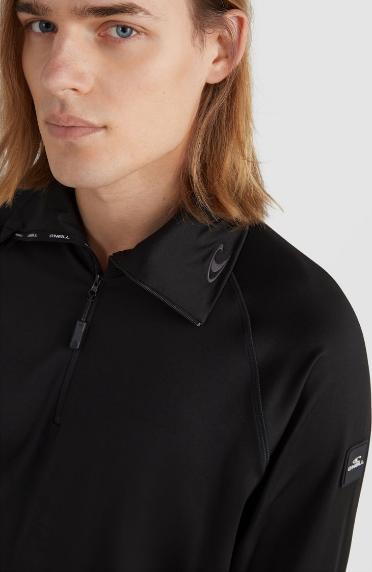 Clime Fleecepullover mit Halbreißverschluss | BlackOut - A