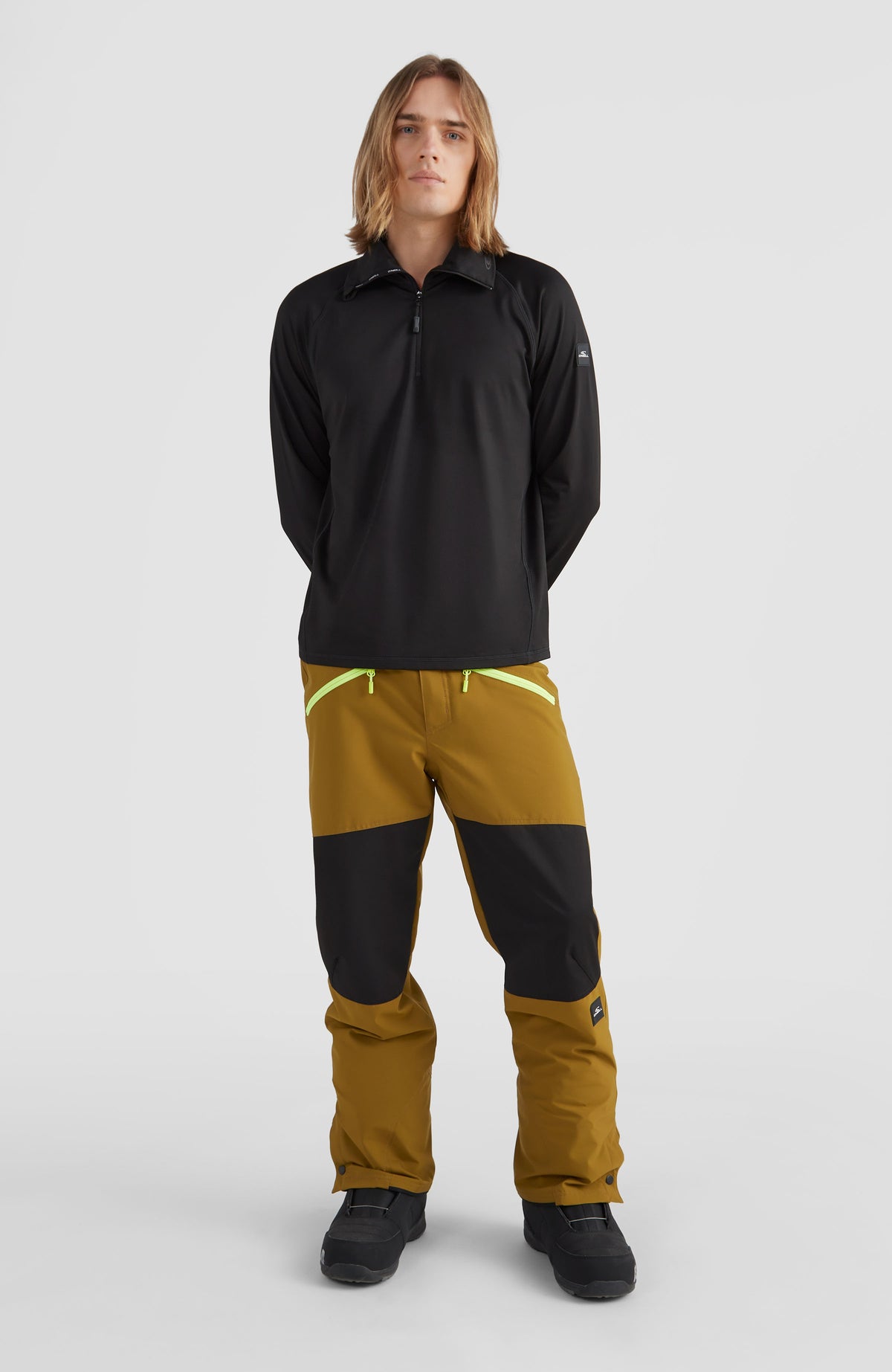 Clime Fleecepullover mit Halbreißverschluss | BlackOut - A