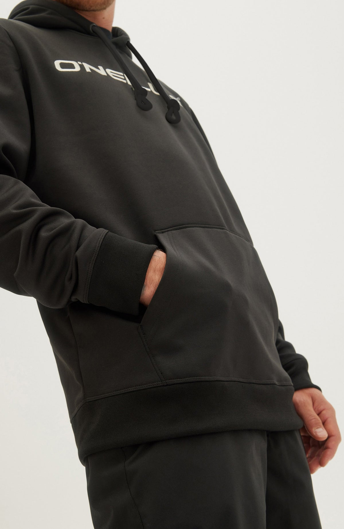 Rutile Fleece-Hoodie | Black Out