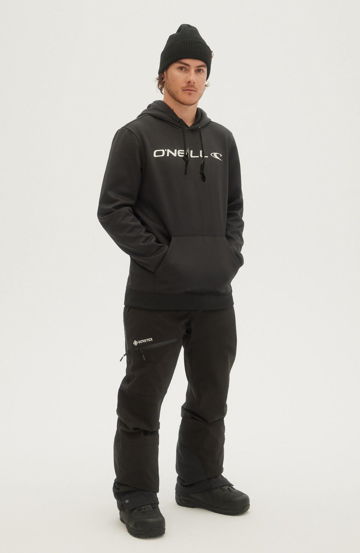 Rutile Fleece-Hoodie | Black Out