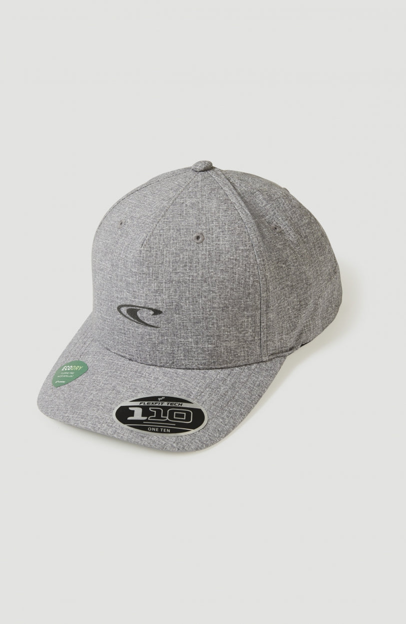 O'Neill Hybrid Cap für Herren, grau, freigestellt von schräg vorne mit dezentem Logo