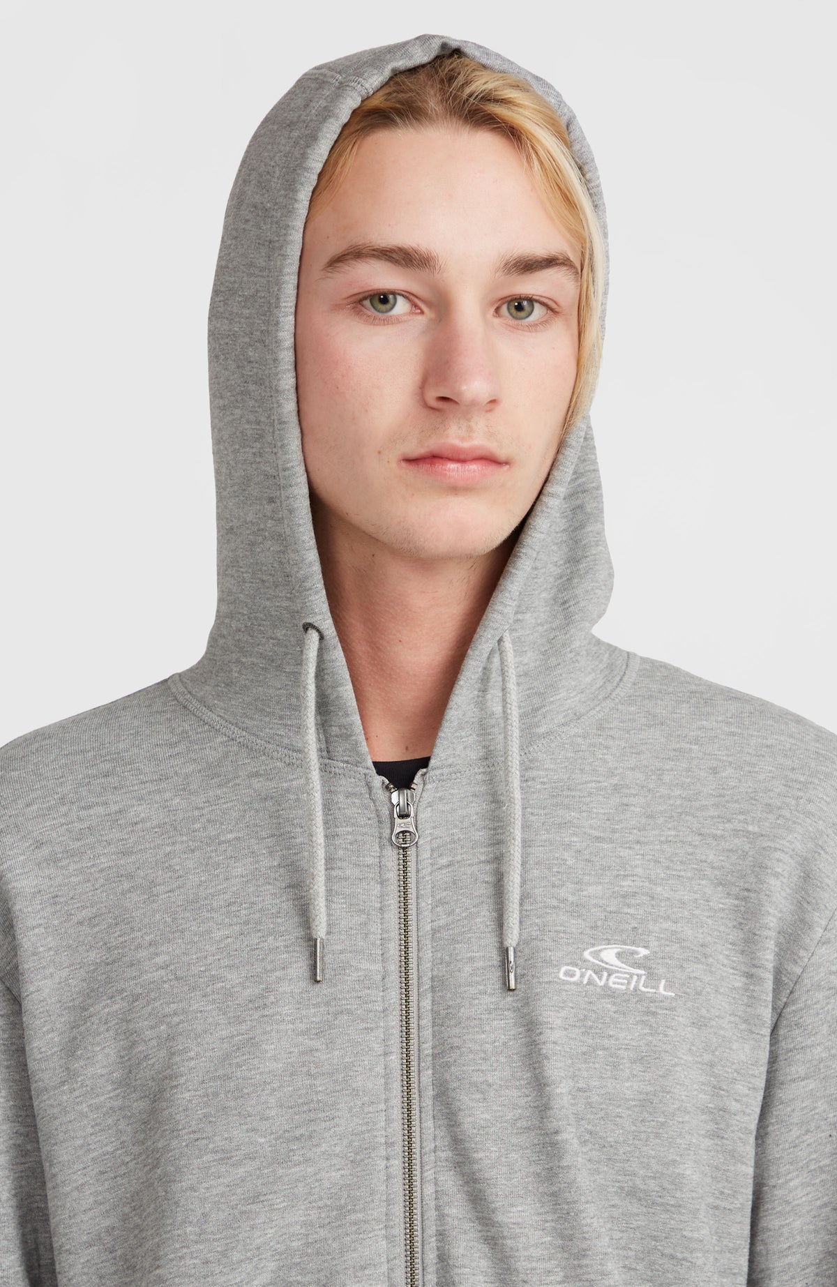 O'Neill Small Logo Kapuzenjacke mit Reißverschluss | Silver Melee