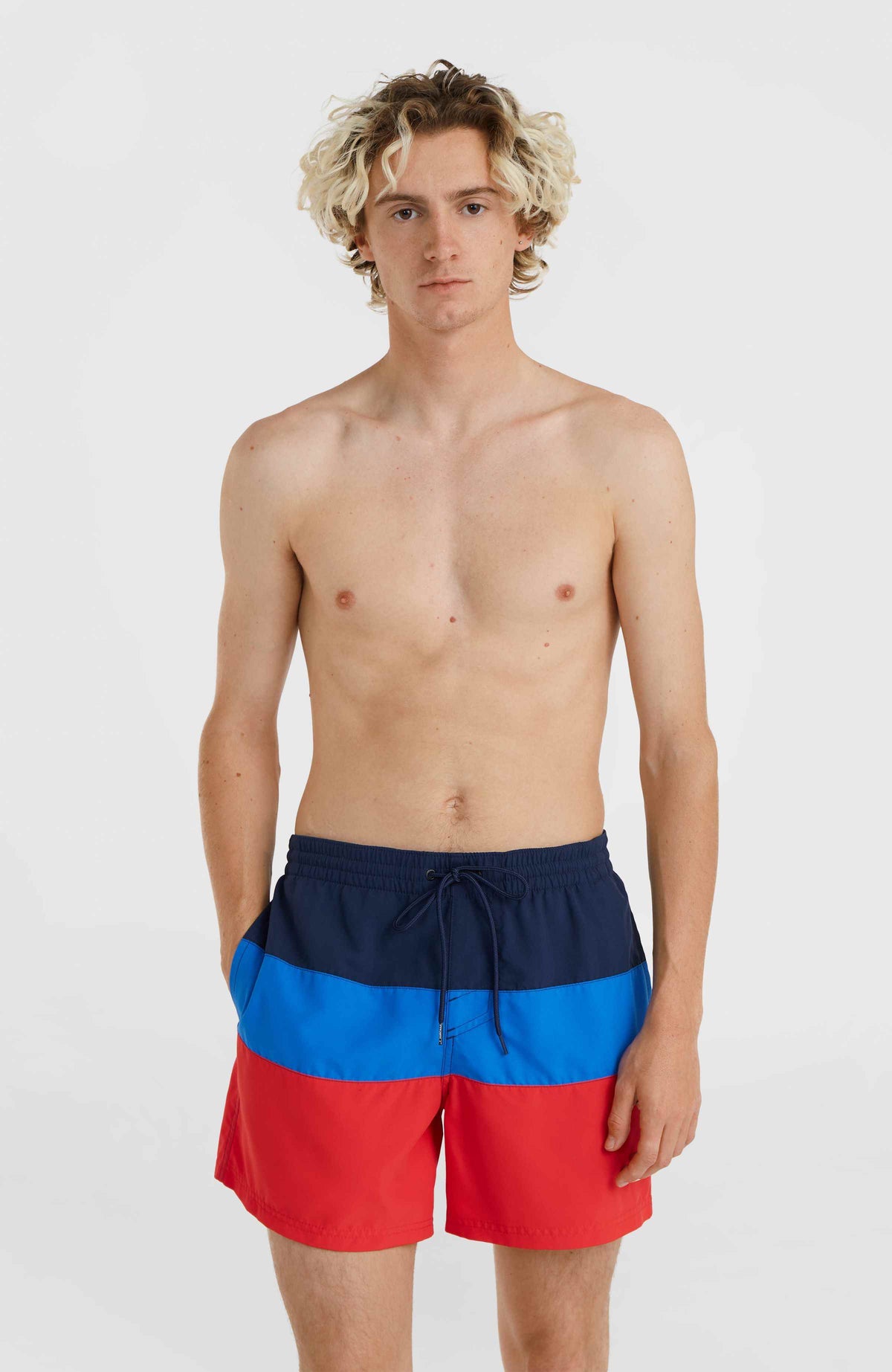 Frame Block Badehose | Red Multi 2