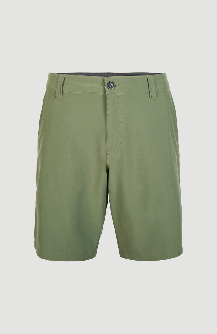 Hybrid Chino-Shorts | Deep Lichen Green Hybrid Chino-Shorts | Deep Lichen Green