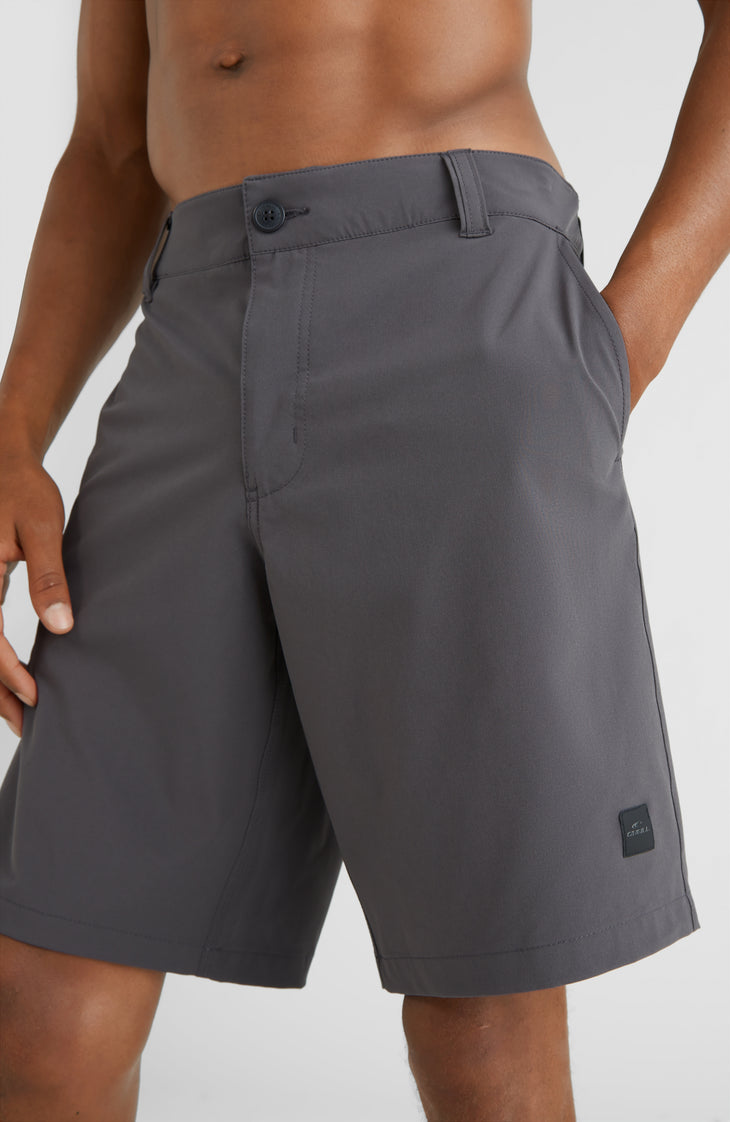 Hybrid Chino-Shorts | Asphalt
