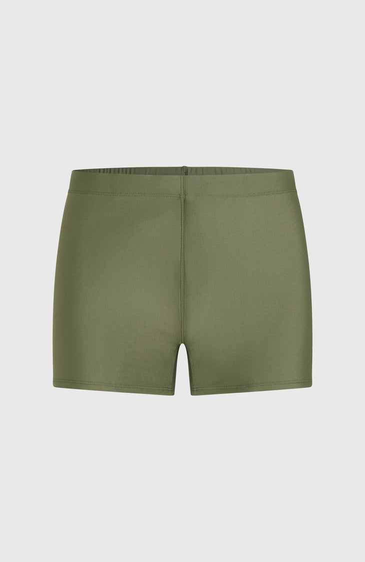 Essentials Racer Badehose | Deep Lichen Green