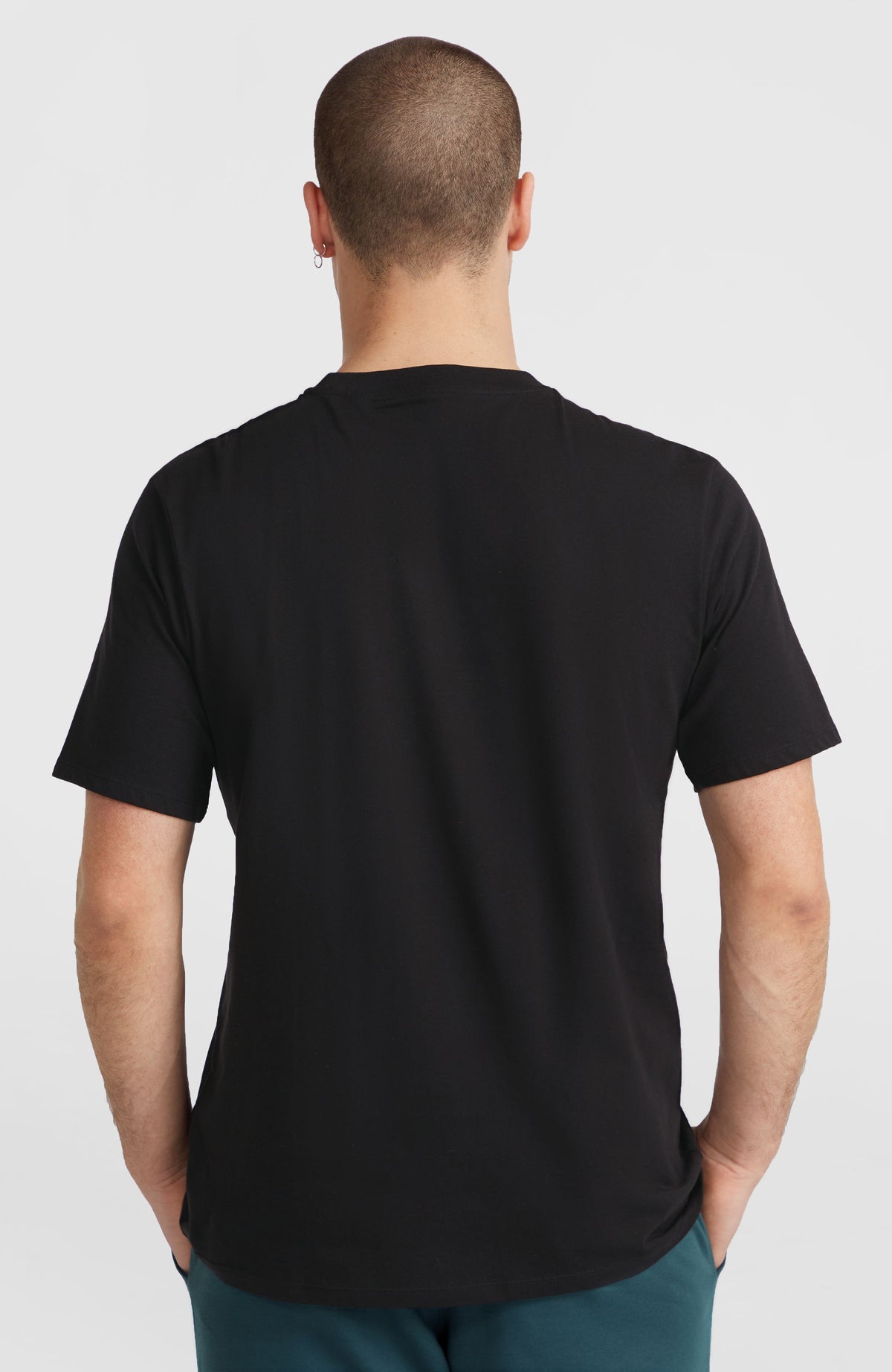 Cali Original T-Shirt für Herren, schwarz, Rückansicht am Model