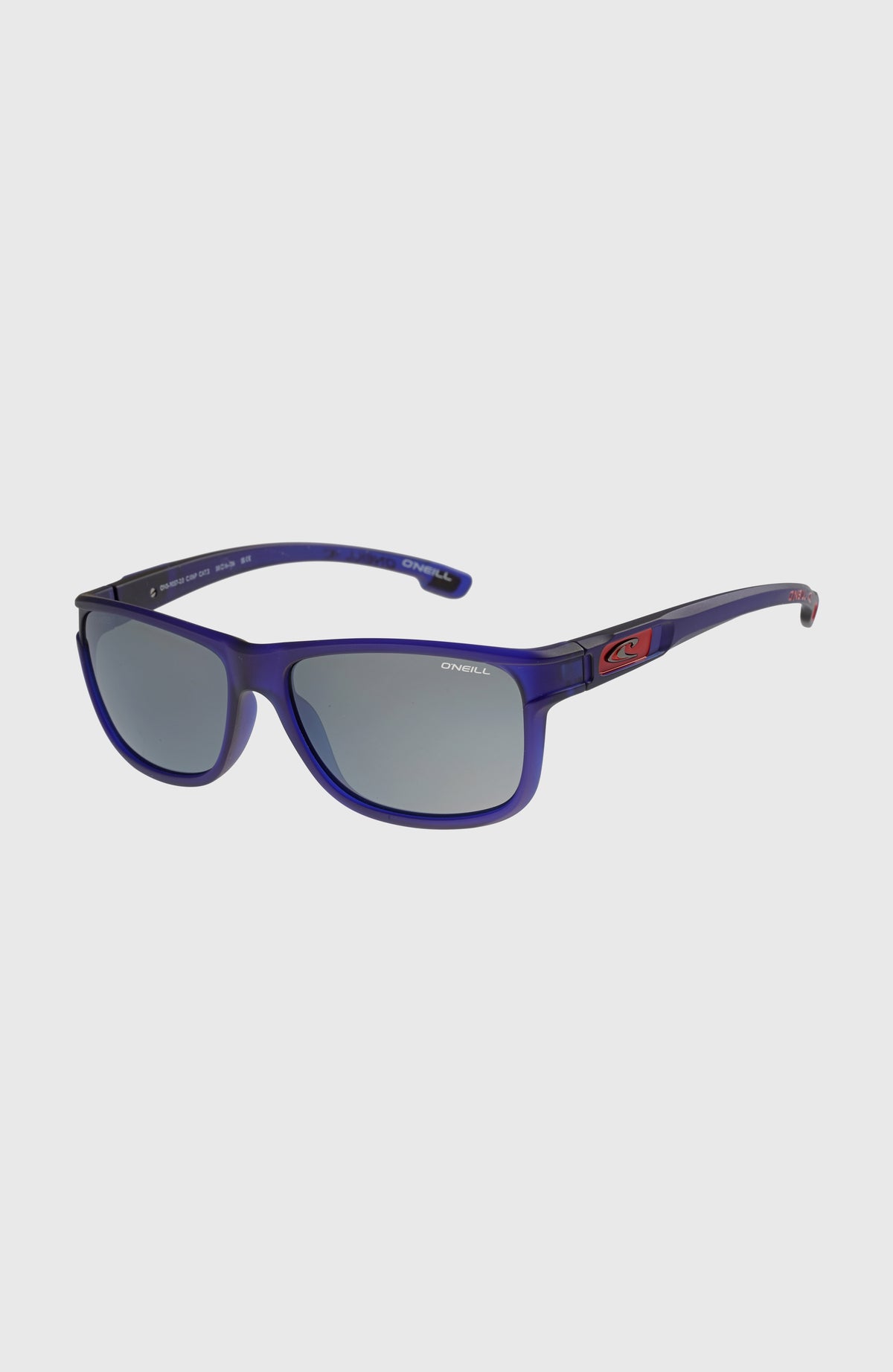 HeadLand Grau Sonnenbrille für Herren, blau, freigestellt von schräg vorne mit sichtbarem Brillenbügel