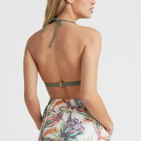 Anglet Badehose | White Tropical Flower