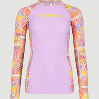 Anglet Longsleeve-Schwimmshirt mit UPF 50+ | Yellow Scarf Print