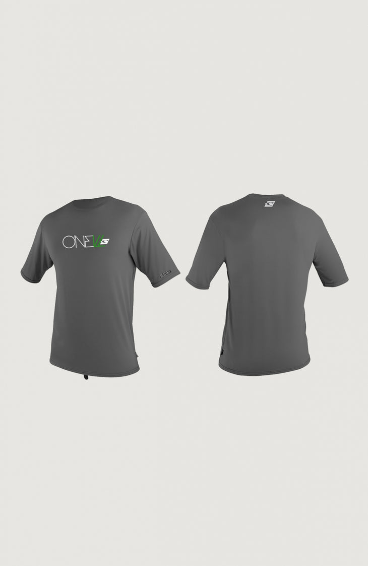 Skins Short Sleeve Rash Tee | Black/Charcoal