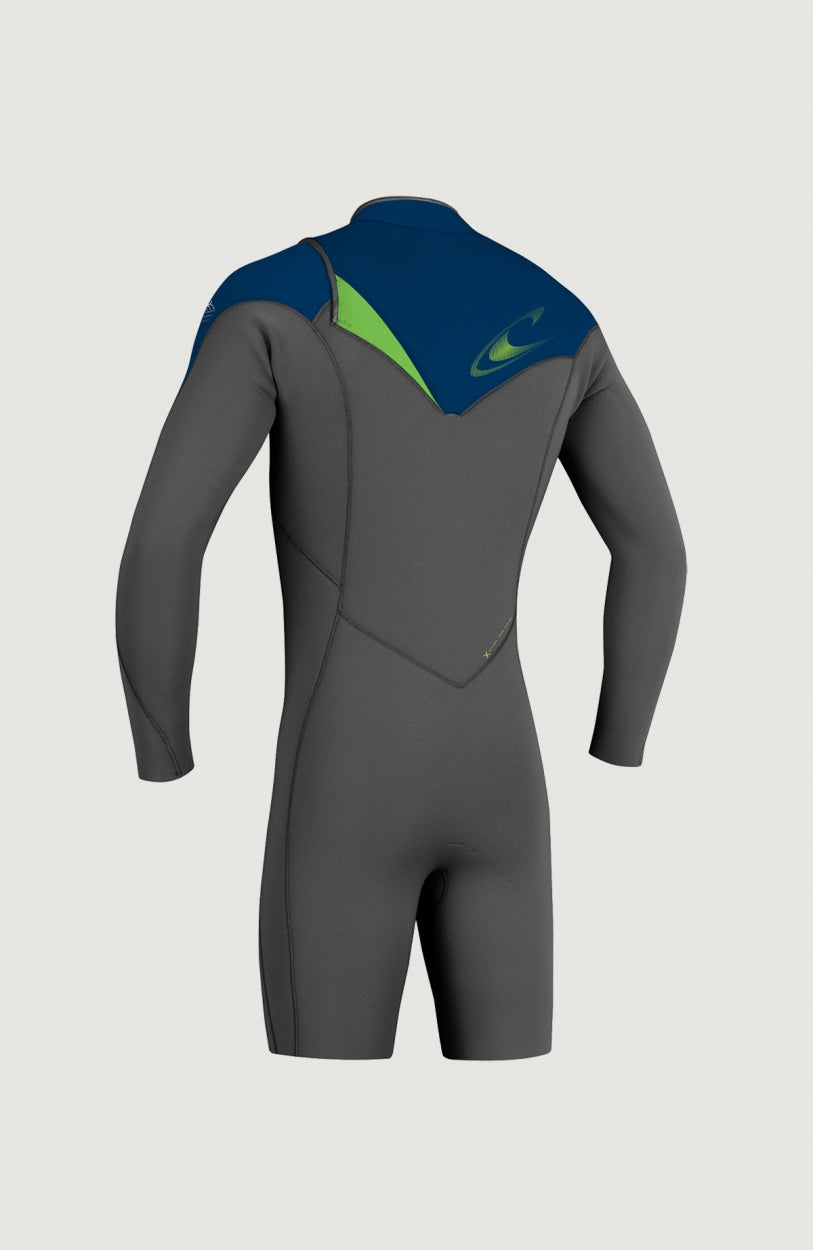 Hyperfreak Chest Zip 2mm Long Sleeve Spring Wetsuit | Grey