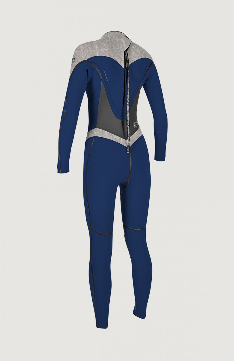 Flair Back Zip 4/3mm Full Wetsuit | Dark Blue