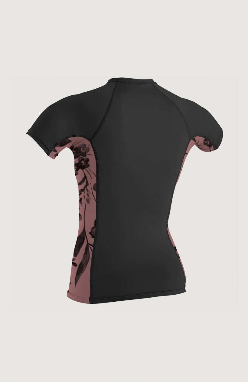 Skins Side Print Short Sleeve Crew | Black