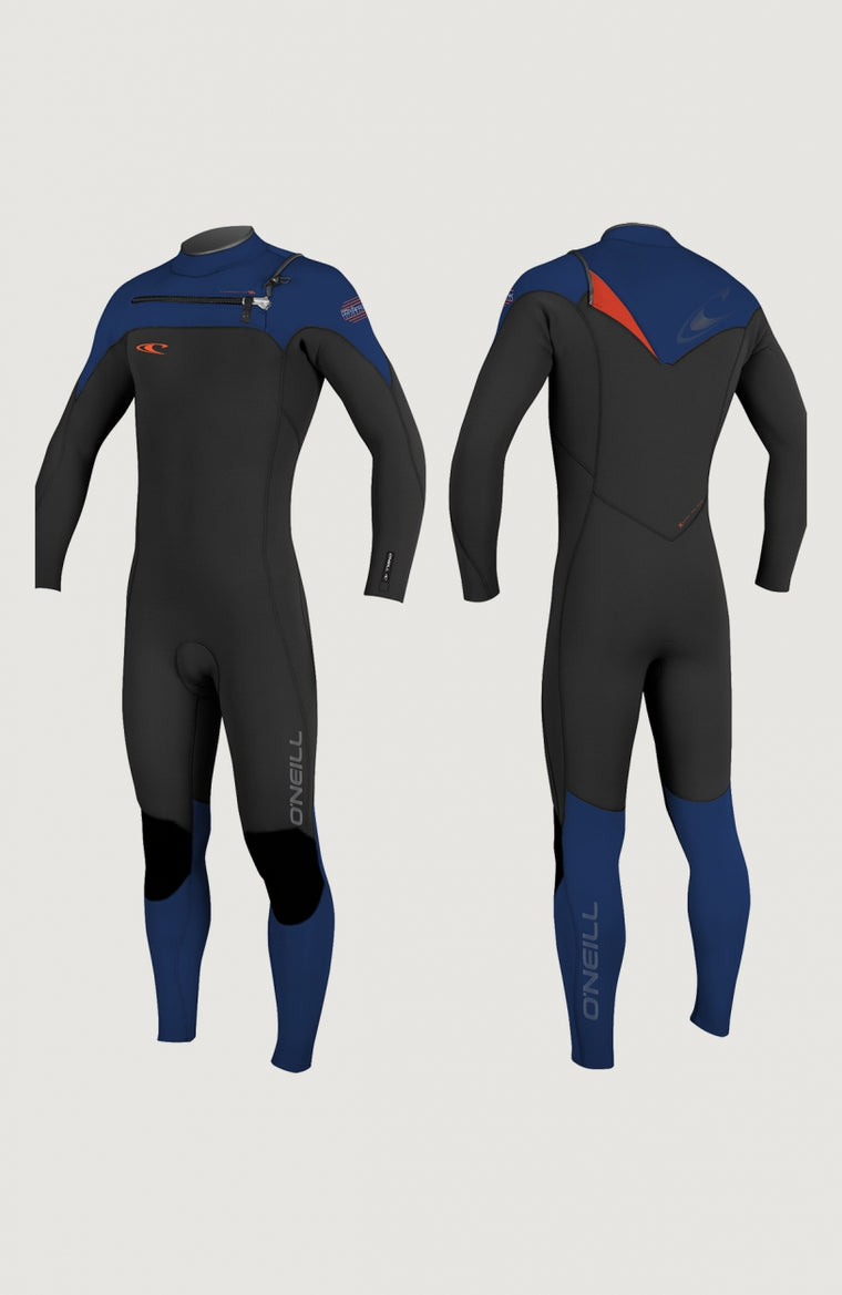 Hyperfreak Chest Zip 4/3mm Full Wetsuit | Black Hyperfreak Chest Zip 4/3mm Full Wetsuit | Black