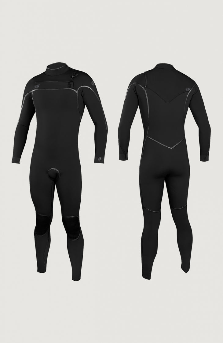 Psycho One Chest Zip 5/4mm Full Wetsuit | BLACK/BLACK