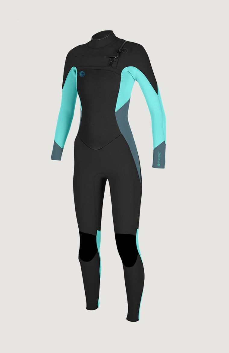 O'Riginal 5/4mm Chest Zip Full Wetsuit Womens | Black O'Riginal 5/4mm Chest Zip Full Wetsuit Womens | Black