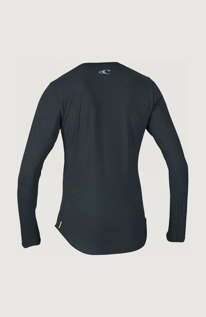 Hybrid L/Slv V-Neck Sun Shirt | Midnighter Black