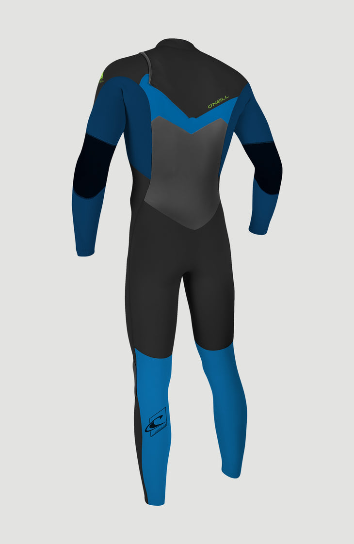 Epic 5/4mm Chest Zip Full Wetsuit | BLACK/DEEP SEA/BALI BLUE