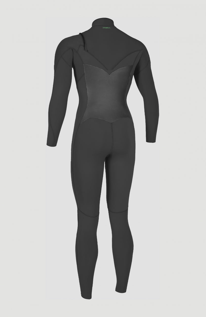 Ninja 4/3mm Chest Zip Full Wetsuit | BLACK/BLACK