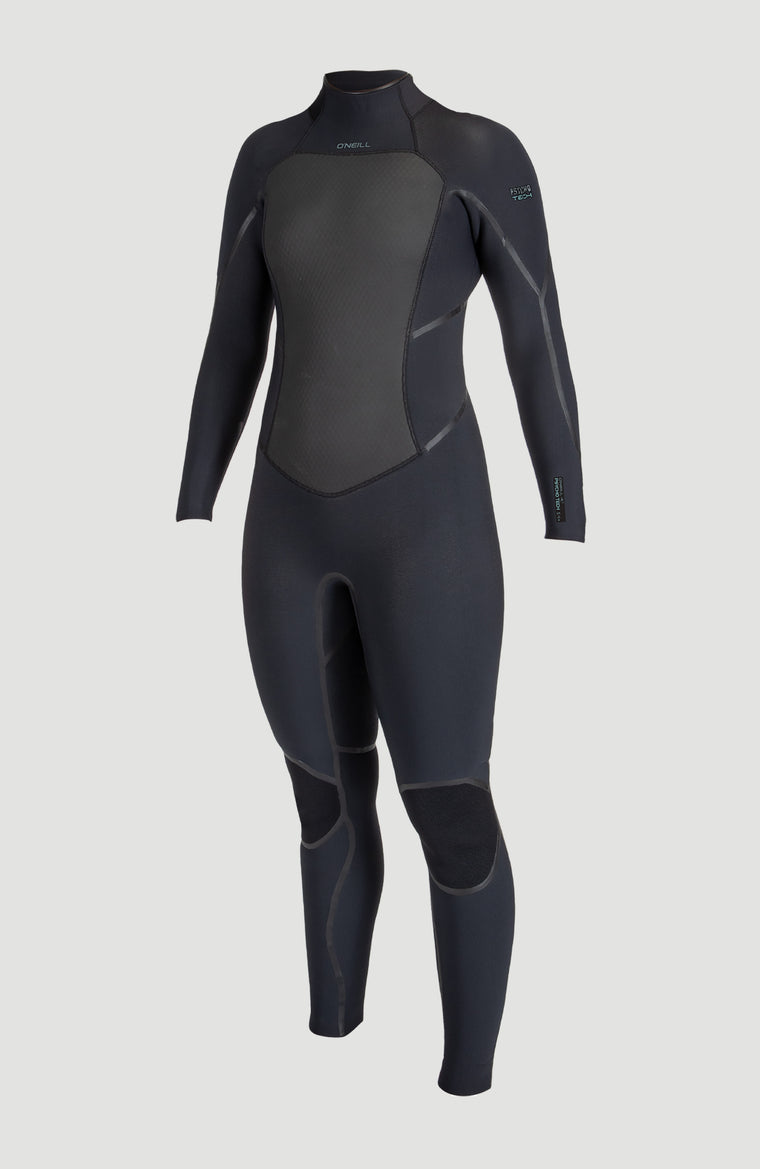 Psycho Tech 5/4mm Back Zip Full Wetsuit | BLACK/BLACK Psycho Tech 5/4mm Back Zip Full Wetsuit | BLACK/BLACK