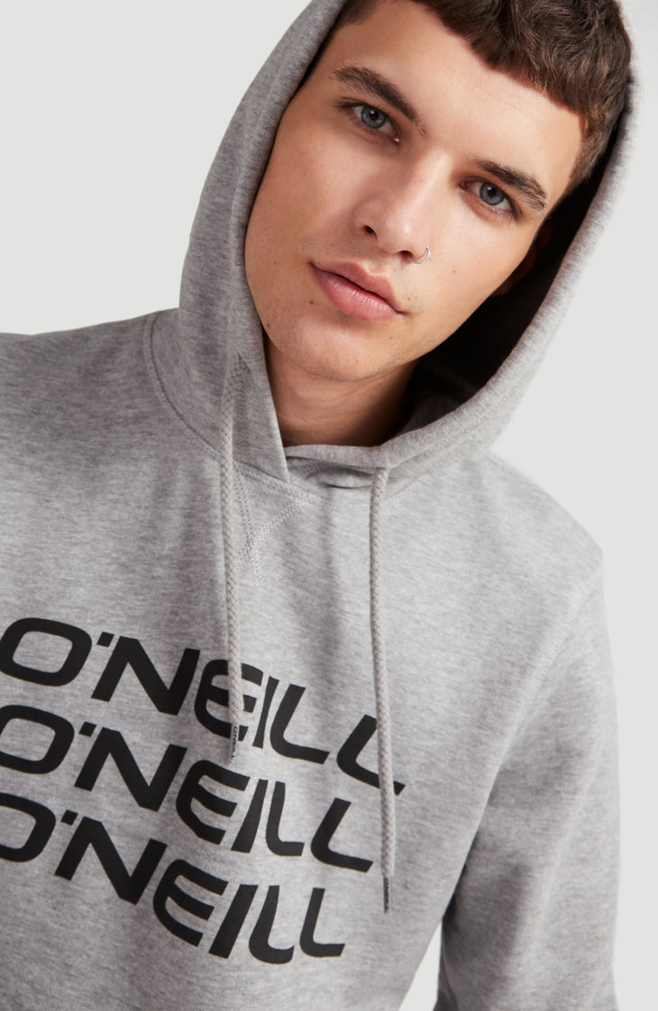 Triple Stack Kapuzenpullover | Silver Melee -A