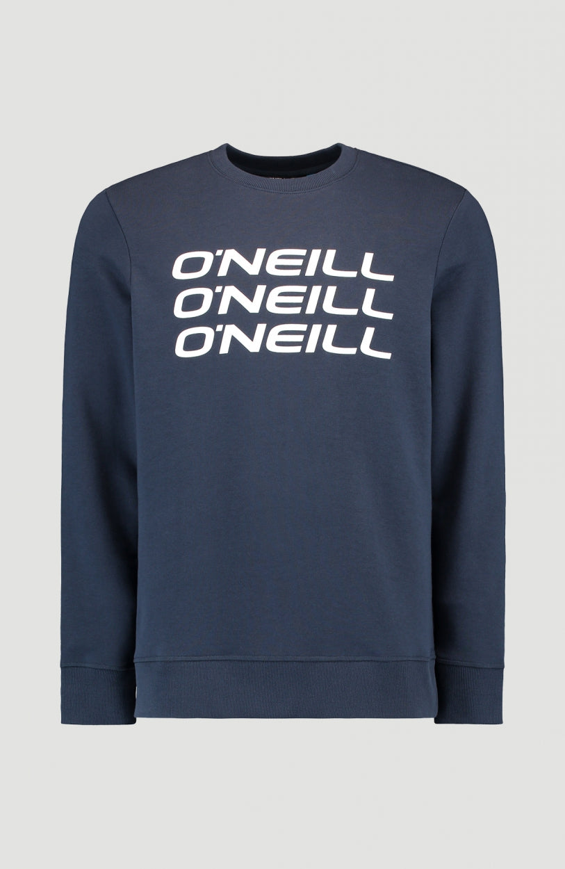 Triple Stack Crew Sweatshirt | Ink Blue -A