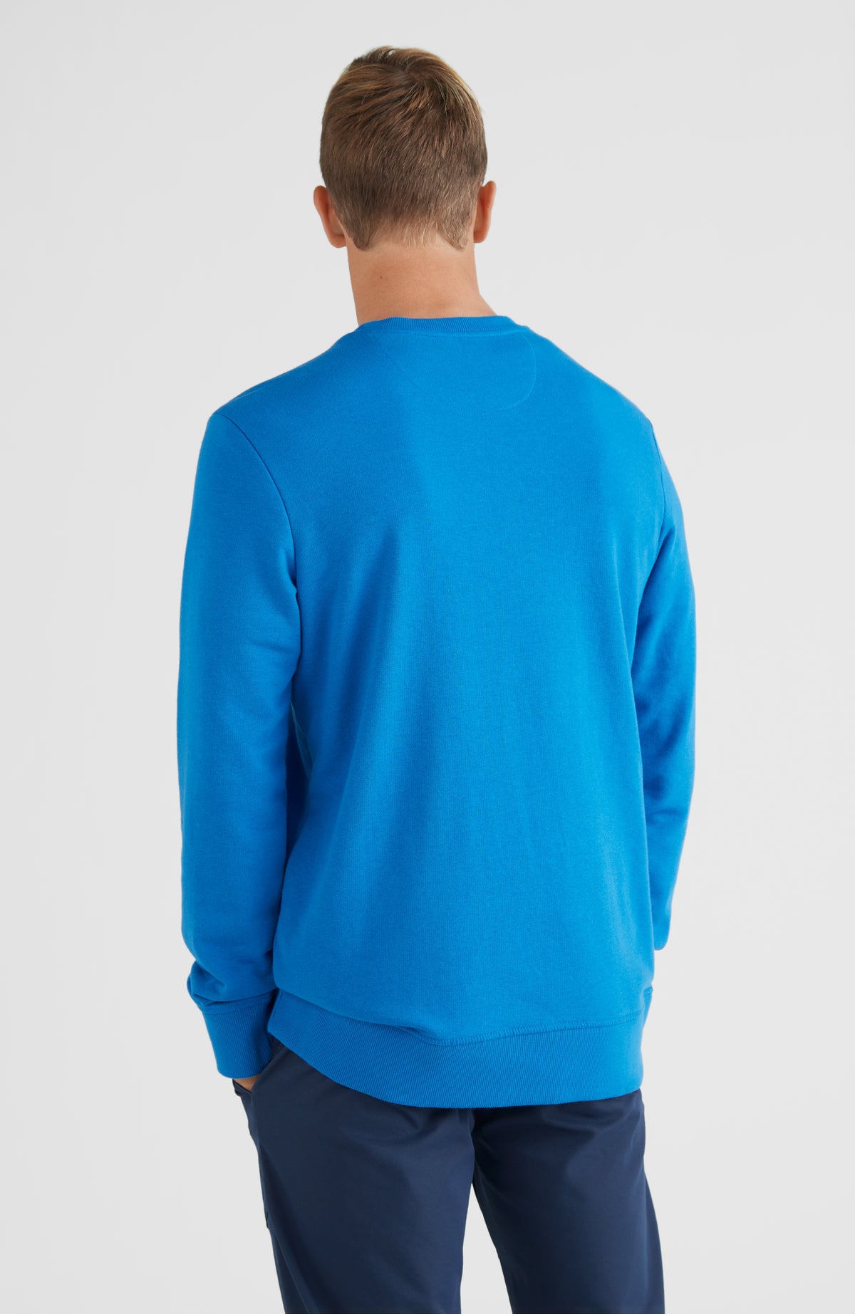 Triple Stack Crew Sweatshirt | Victoria Blue -A