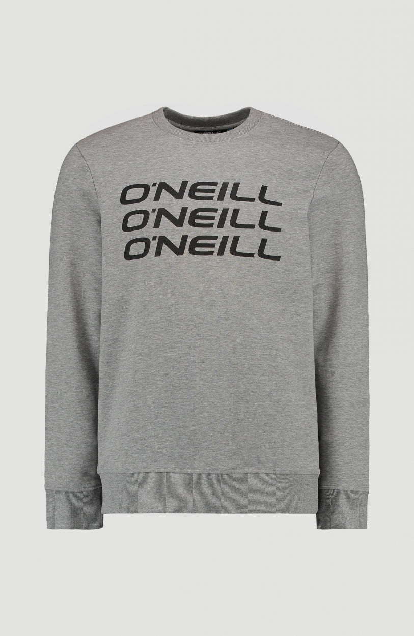 Triple Stack Crew Sweatshirt | Silver Melee -A