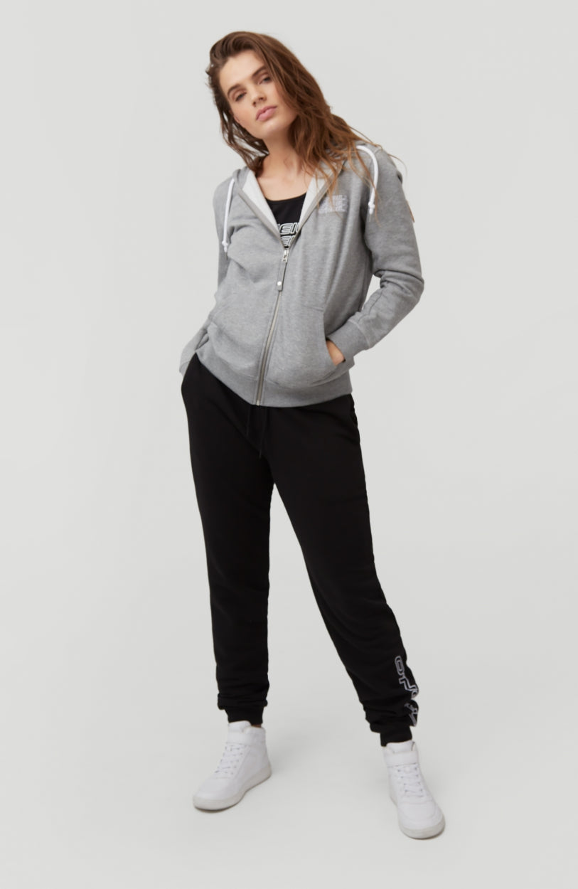 Triple Stack Full Zip Kapuzenpullover | Silver Melee -A