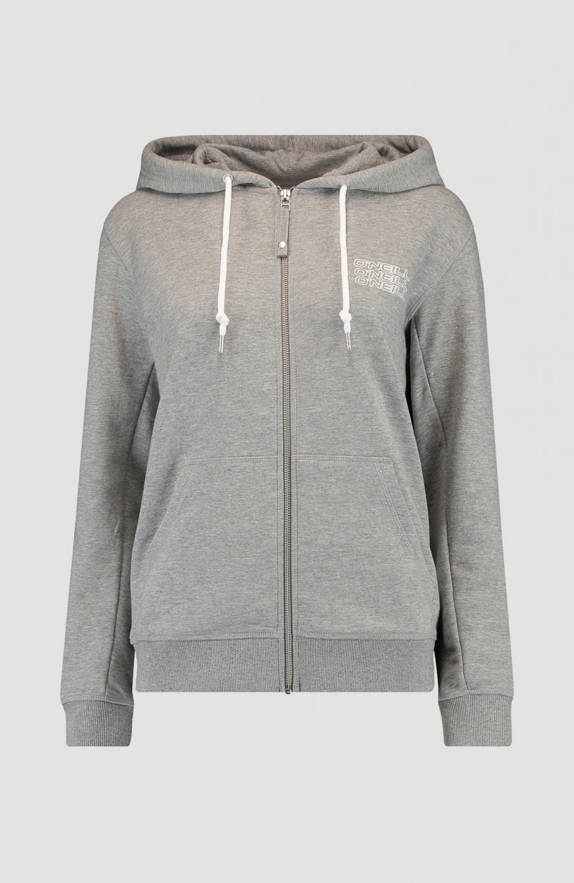 Triple Stack Full Zip Kapuzenpullover | Silver Melee -A