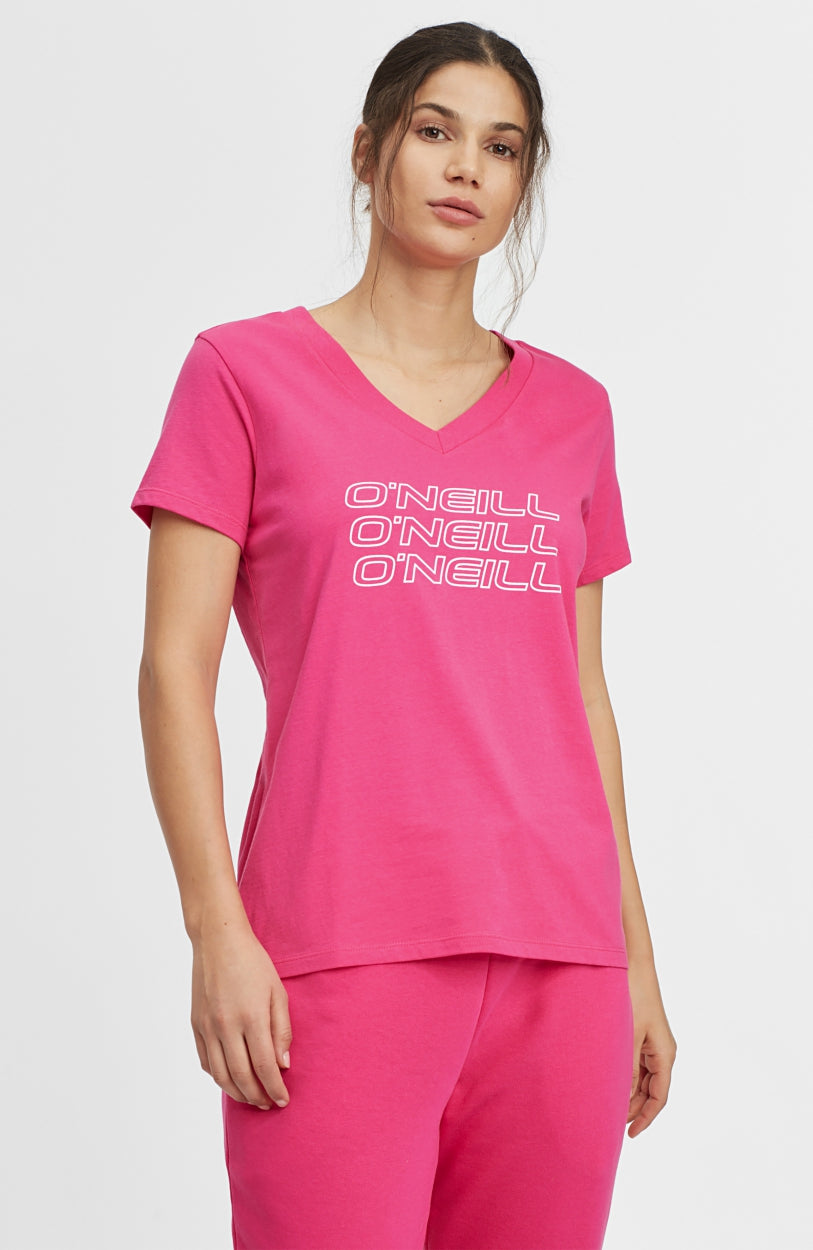 Triple Stack V-Neck T-Shirt | Cabaret -A