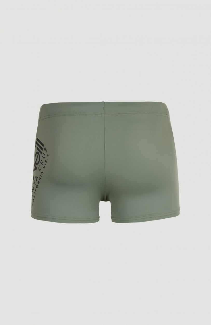 Cali Badehose | Deep Lichen Green